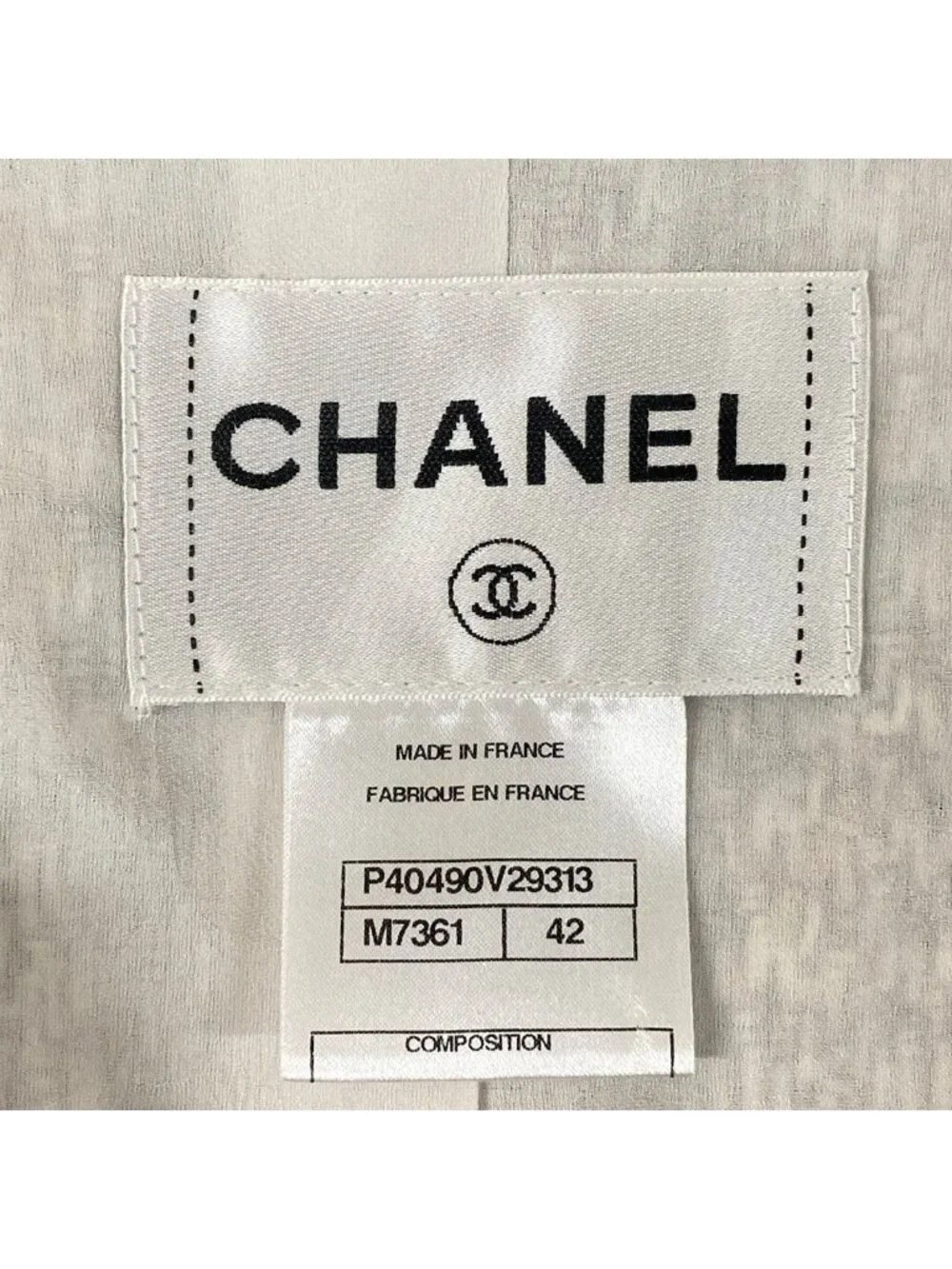 Chanel Jacket 42 L Martin Margiela Era Black White Multi 3/4 Sleeve Tweed Cotton